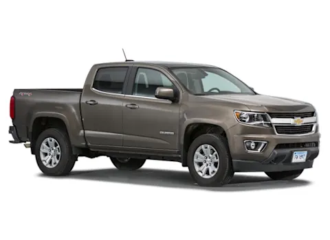 A beige 2018 Chevy Colorado