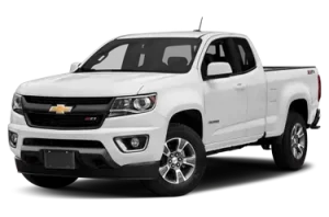 A white 2015 Chevy Colorado