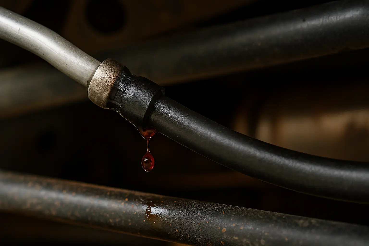 ATF leaking at the crimp of an LMM Duramax transmission cooler line
