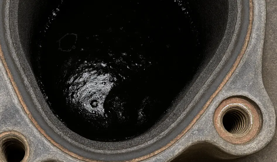 Oil in intake tract