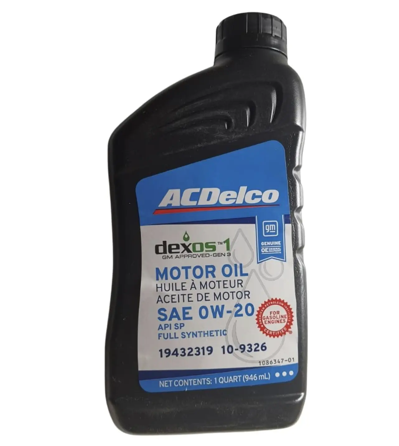 ACDelco Professional dexos1 5W-30 Full Synthetic Motor Oil